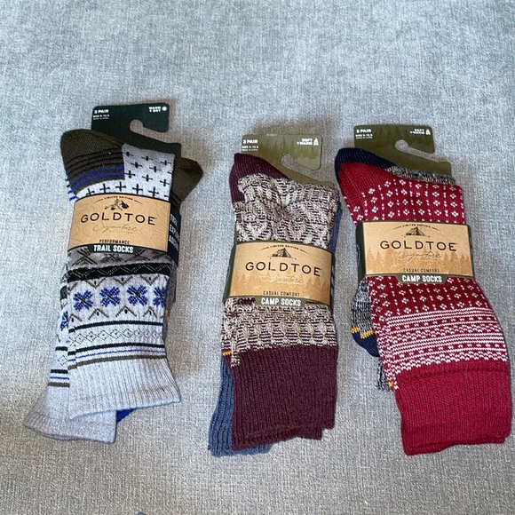 Goldtoe Limited Edition Camp/Trail Crew Socks - Picture 1 of 7